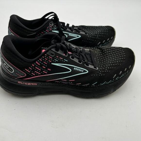 Brooks Glycerin 20 Womens Size 9 Running Shoes Black Pink Teal 1203691B005 - Picture 14 of 14